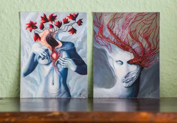 2 Amaryllis mini-prints